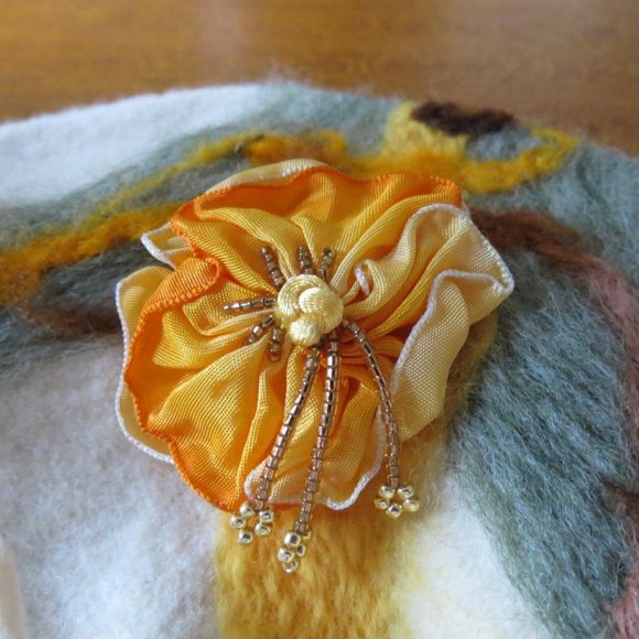 VINTAGE BERET - HAT - FRENCH CHIC - BOHEMIAN STYLE - ONE SIZE - UNBRANDED. - Picture 8 of 10